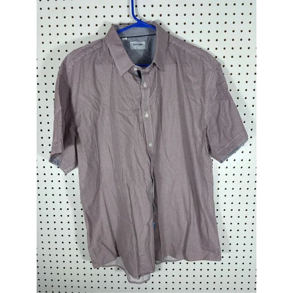 Duchamp London printed button down shirt size XXL